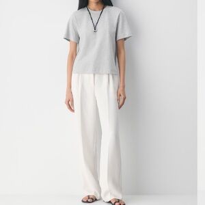 Aritzia Wide Leg Pants in Light Birch